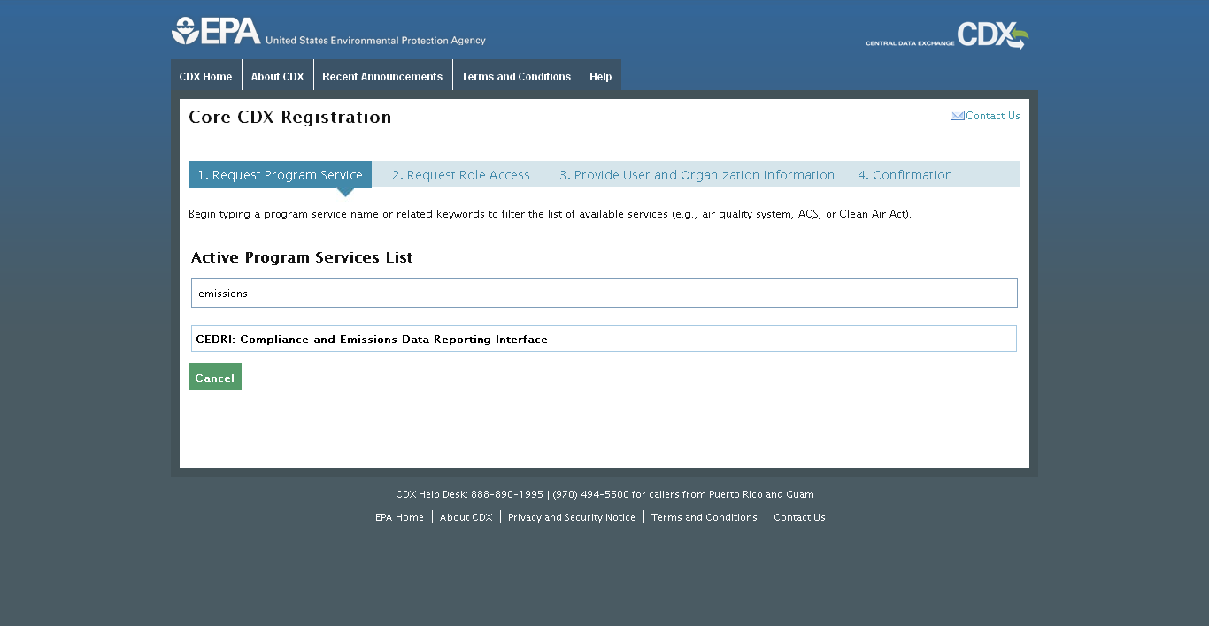 CDX Online User Guide Central Data Exchange US EPA