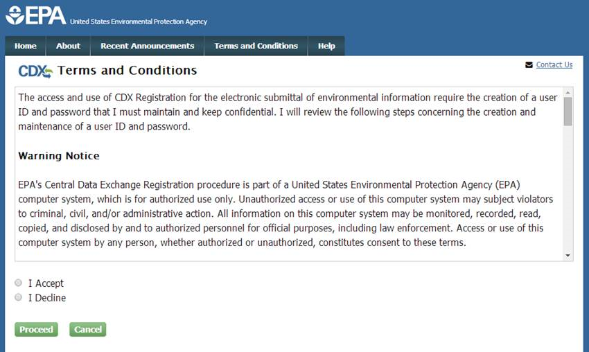 CDX Online User Guide Central Data Exchange US EPA